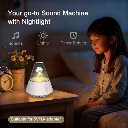 Sound Machine with Night Light for Nursery Care