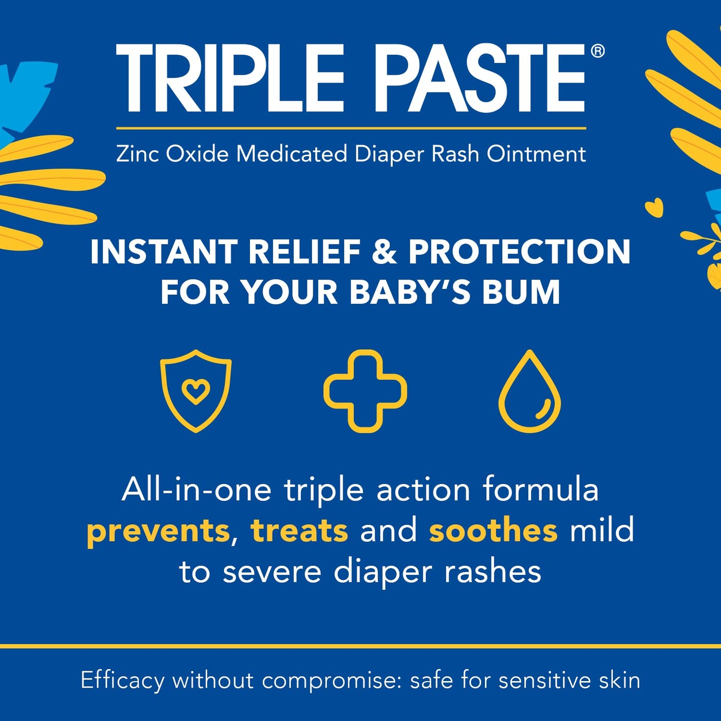 Triple Paste Diaper Rash Cream - 3 oz Tube