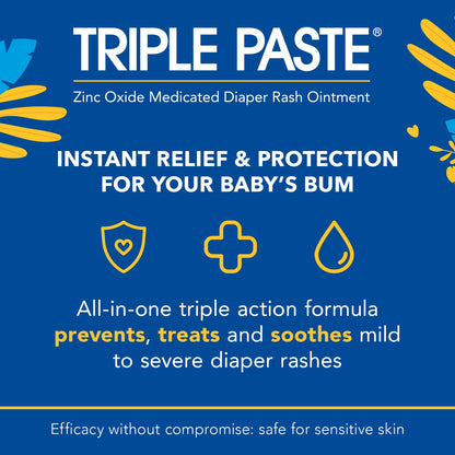 Triple Paste Diaper Rash Cream - 3 oz Tube