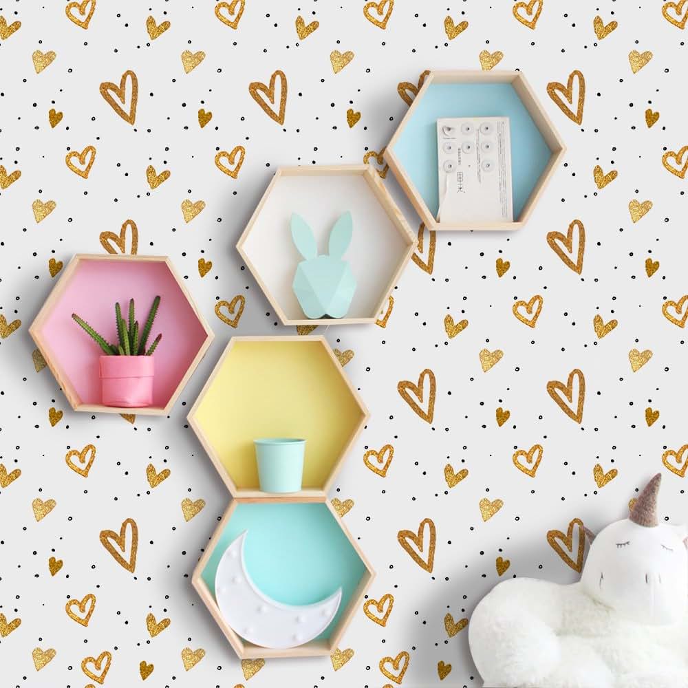 Amaonm Heart Wall Decals | Removable DIY Nursery Decor