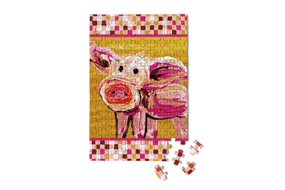 Micro Puzzles Hogs And Kisses Mini Jigsaw Puzzle, 150 Pieces