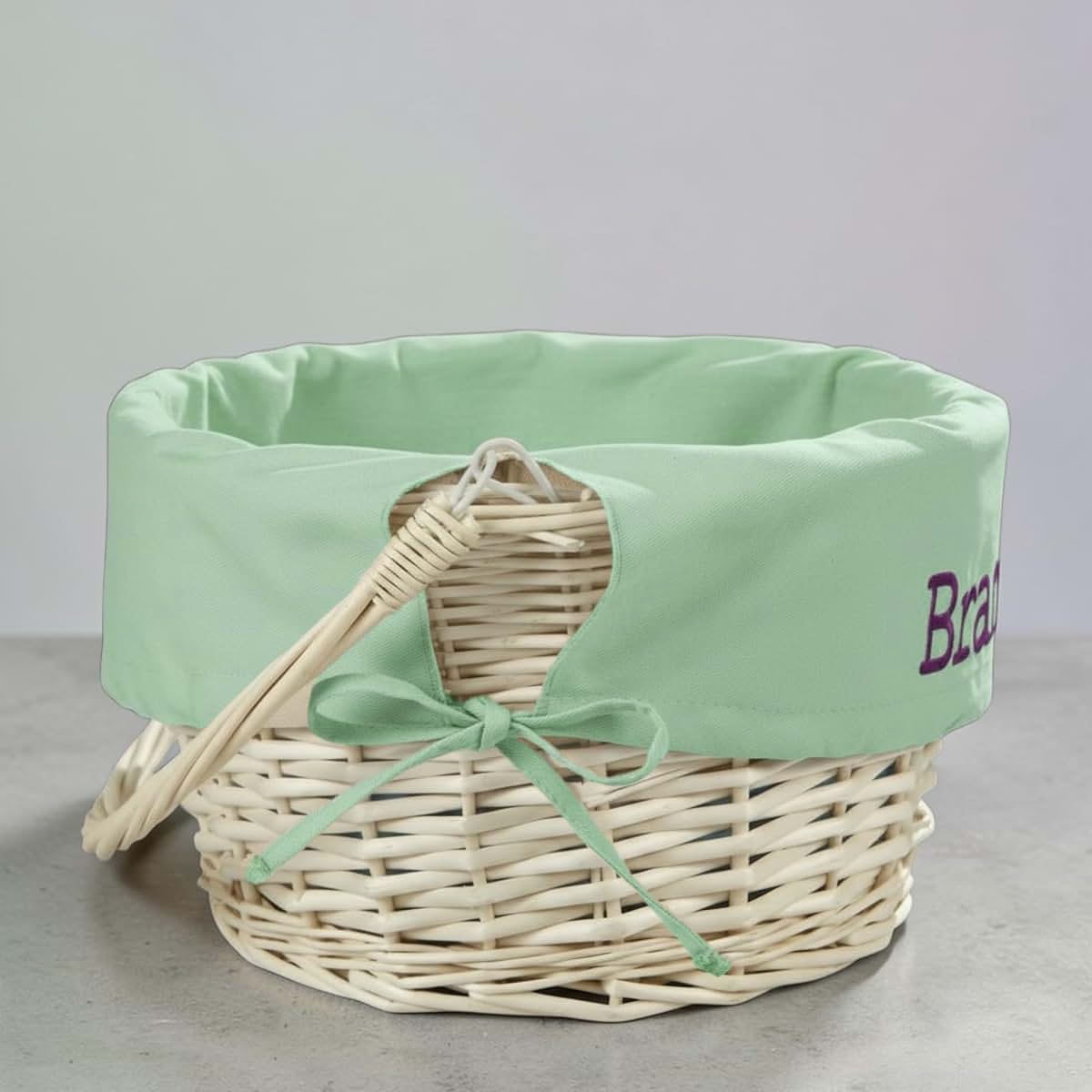 Personalization Universe Classic Easter Basket Kids Gift,Green Liner (photo 3)