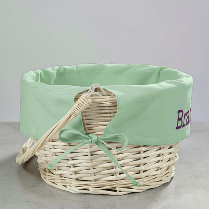 Personalization Universe Classic Easter Basket Kids Gift,Green Liner (photo 3)