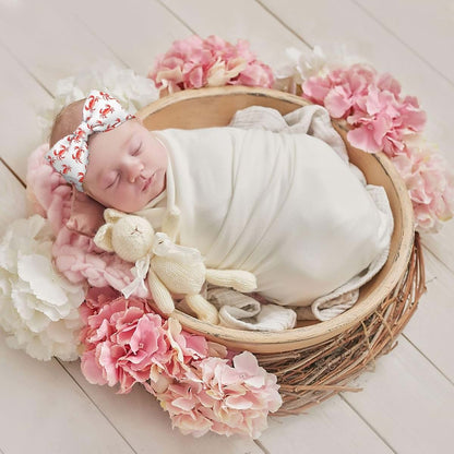 Cute Crab Red Print Bow Headbands for Baby Girls