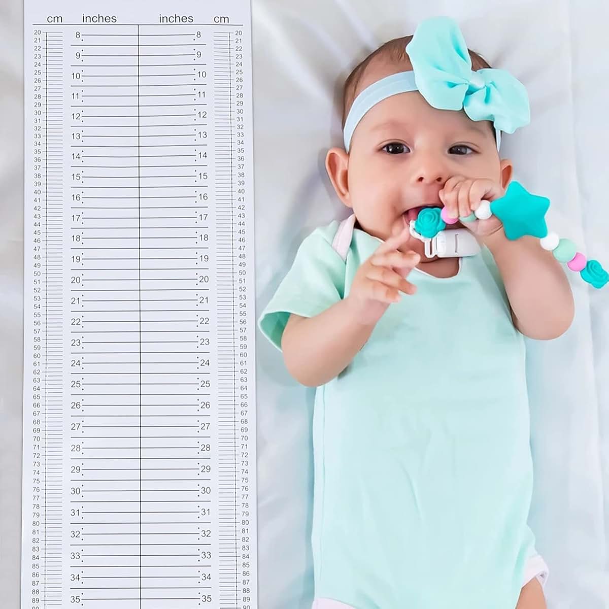 Yardenfun Infant Height Measure Tool Safe Measuring Mat