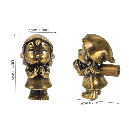 Jojofuny Praying Girl Brass Door Knob for Nursery and Child's Room Hardware