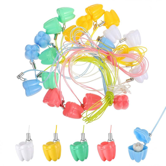 Rahhlizs 20-Piece Tooth Keepsake Box Necklace Set
