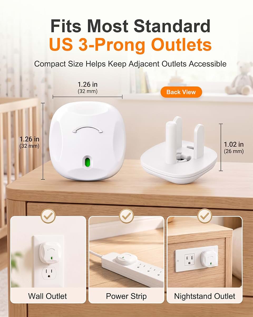 TrusTot Outlet Covers 24 Pack With Rotating Unlock Design