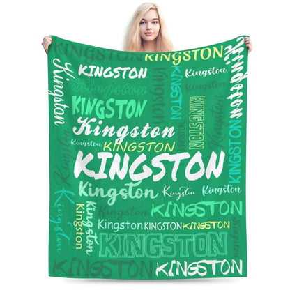 Wajl Pod Personalized Custom Name Baby Blanket