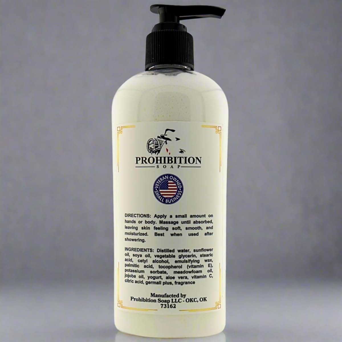 Prohibition Soap Underboss Daily Moisturizing Lotion, 8 Fl Oz (photo 2)