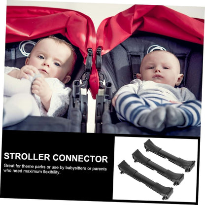 Stroller Connector for Twins | Adjustable Aluminum Link Clips for Baby Cart