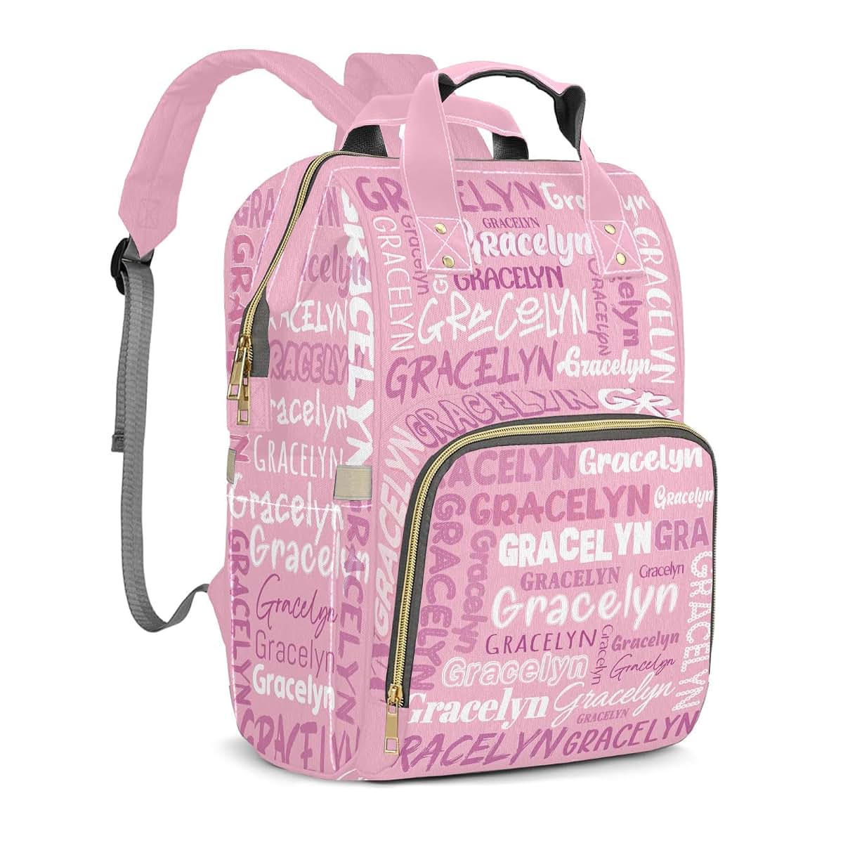 LiSoAkWE Personalized Large Capacity Diaper Backpack With Custom Name (photo 2)