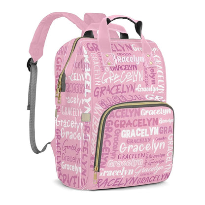LiSoAkWE Personalized Large Capacity Diaper Backpack With Custom Name (photo 2)