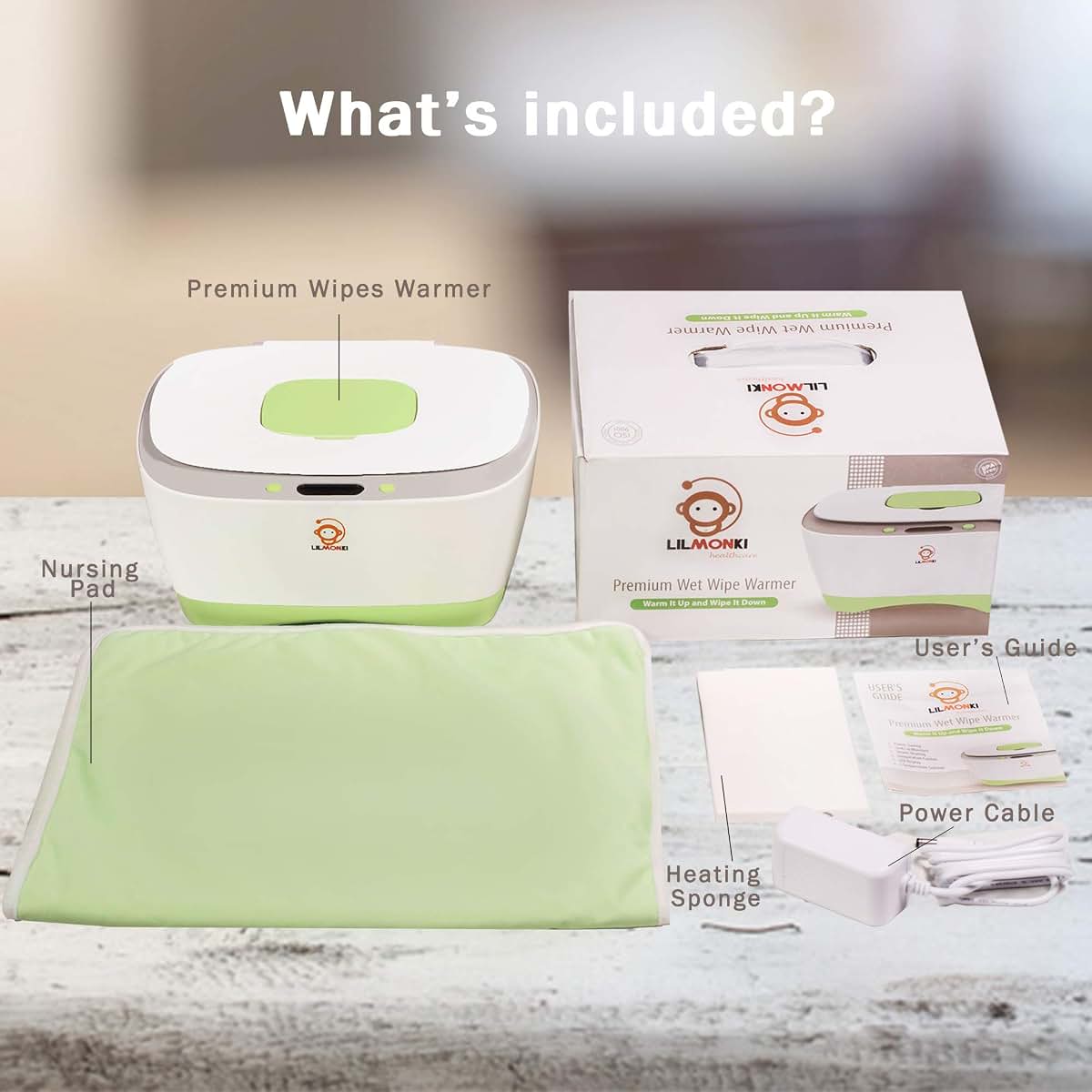 Lilmonki Wet Wipe Warmer and Dispenser with LED Display (photo 3)