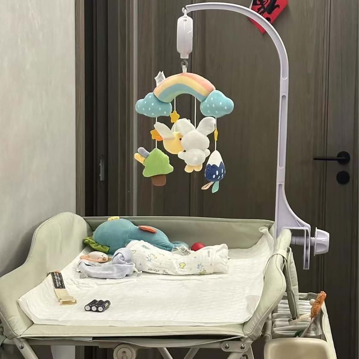 Hleeduo 24.4 Inch Crib Mobile Arm With U-Type Clamp