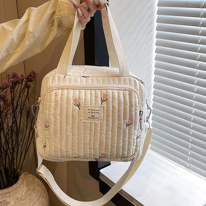YZZLZH Stylish Embroidered Maternity Diaper Bag