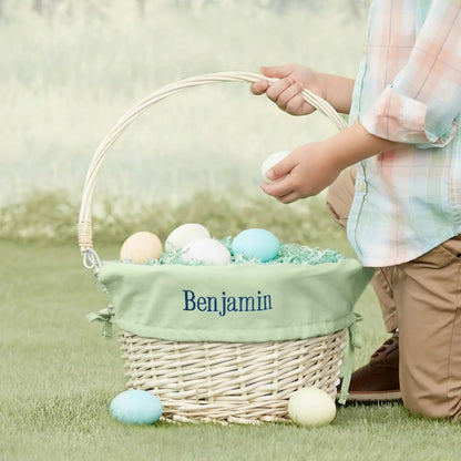Personalization Universe Classic Easter Basket Kids Gift,Green Liner (photo 4)