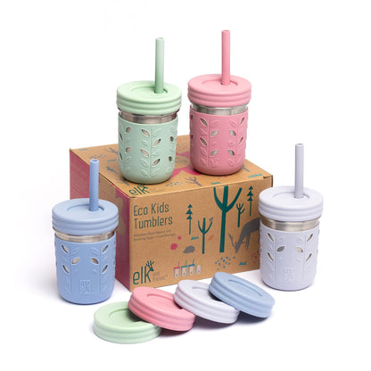 Elk and Friends Stainless Steel Kids Drinking Cups 10oz