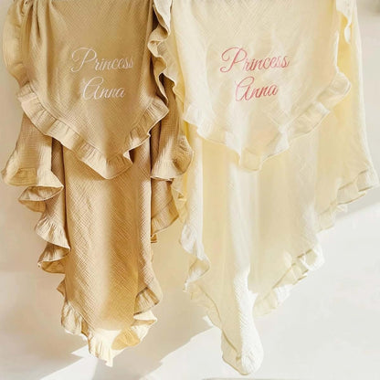 ZoikoM Personalized Baby Blanket Organic Muslin Cotton Blanket (photo 2)