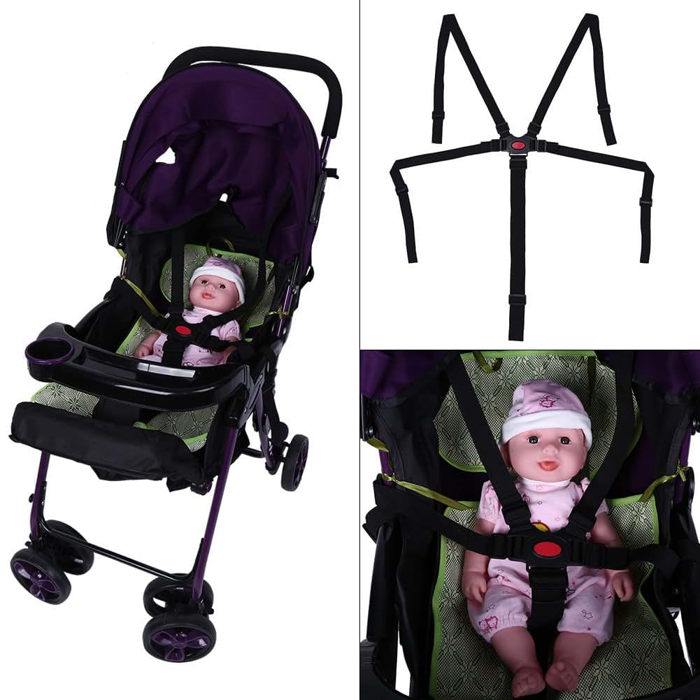 Vbestlife Adjustable Baby Seat Belt 5 Point Harness