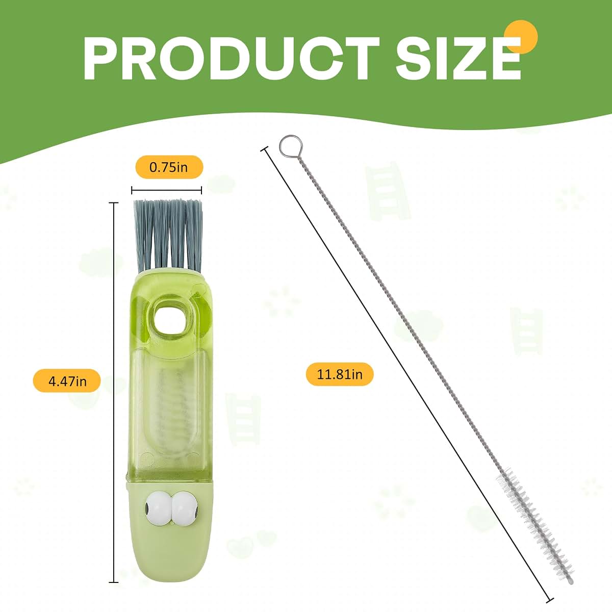 BabyOneStop 2-Pack Cup and Bottle Cleaning Kit with Storage Holder