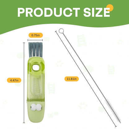 BabyOneStop 2-Pack Cup and Bottle Cleaning Kit with Storage Holder