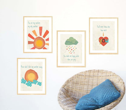 Children Inspire Design Kid's Wall Art "When Skies are Grey" 11x14 Print