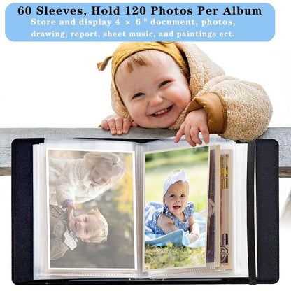 NLZQTTBD Photo Album For 5x7 Photos With 120 Photo Capacity And Watercolor Chicken Design