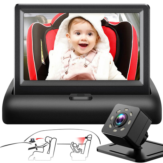 Shynerk Baby Car Mirror with Night Vision