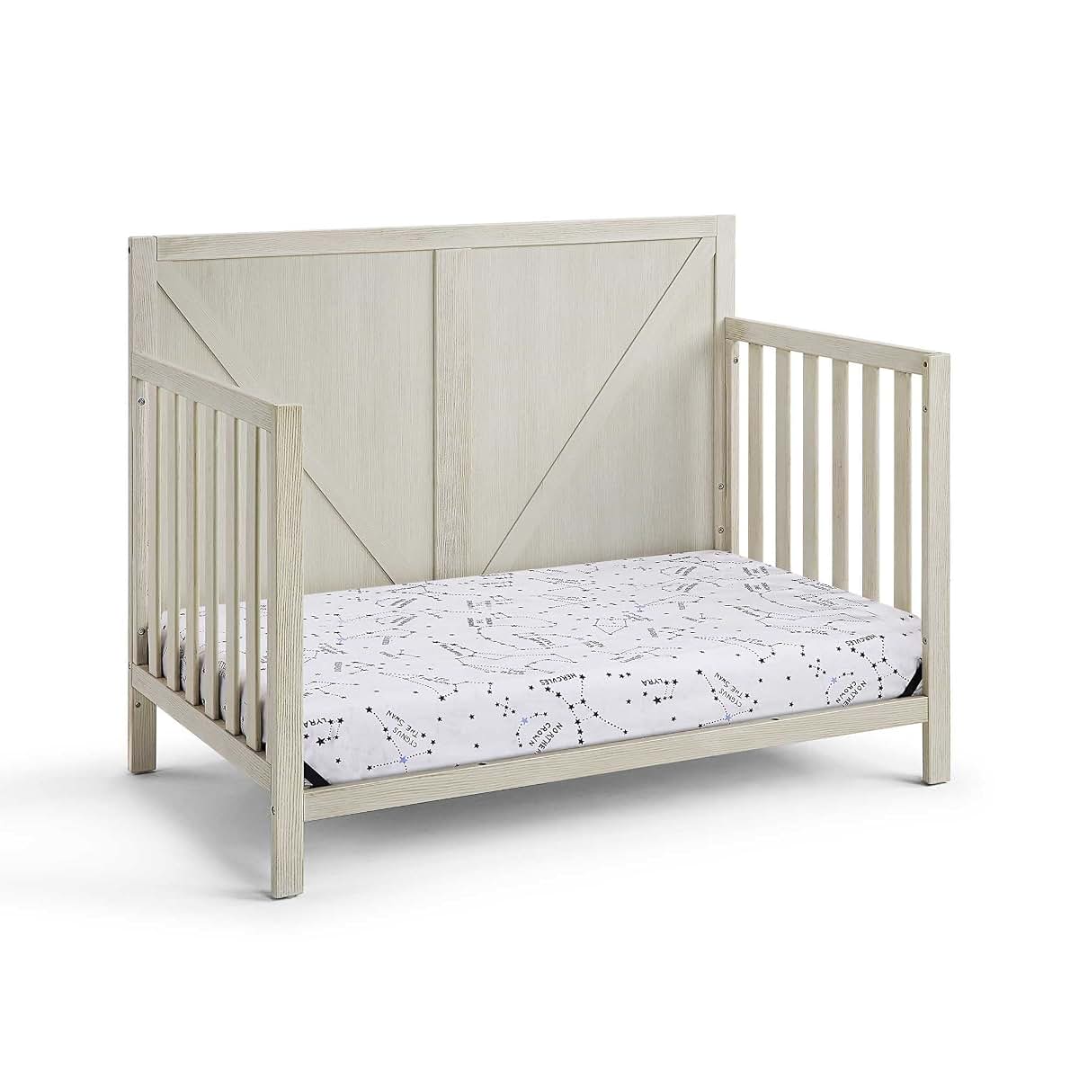 Suite Bebe Barnside 4-in-1 Convertible Baby Crib in Washed Gray (photo 2)