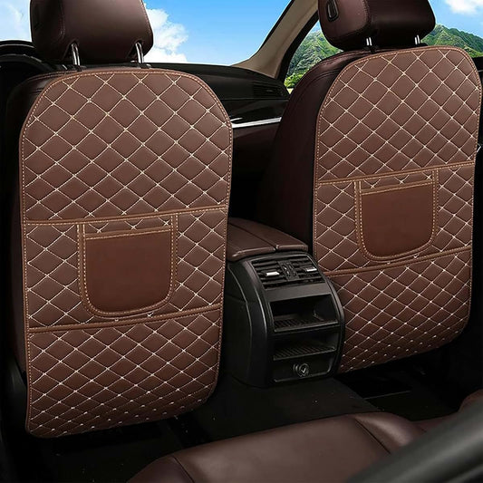 Sgleulrc 2 Pack Car Seat Back Protectors For Toyota Camry, Brown