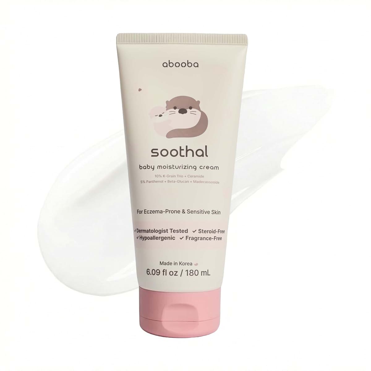 abooba Soothal Fragrance & Steroid-Free Korean Baby Eczema Cream, 6 fl oz