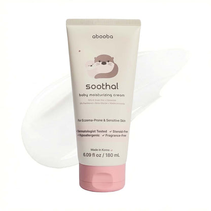abooba Soothal Fragrance & Steroid-Free Korean Baby Eczema Cream, 6 fl oz