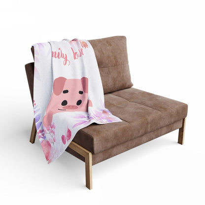 Infinite Pack Personalized Animal Blanket with Name for Baby Boys, Soft Fleece (photo 4)