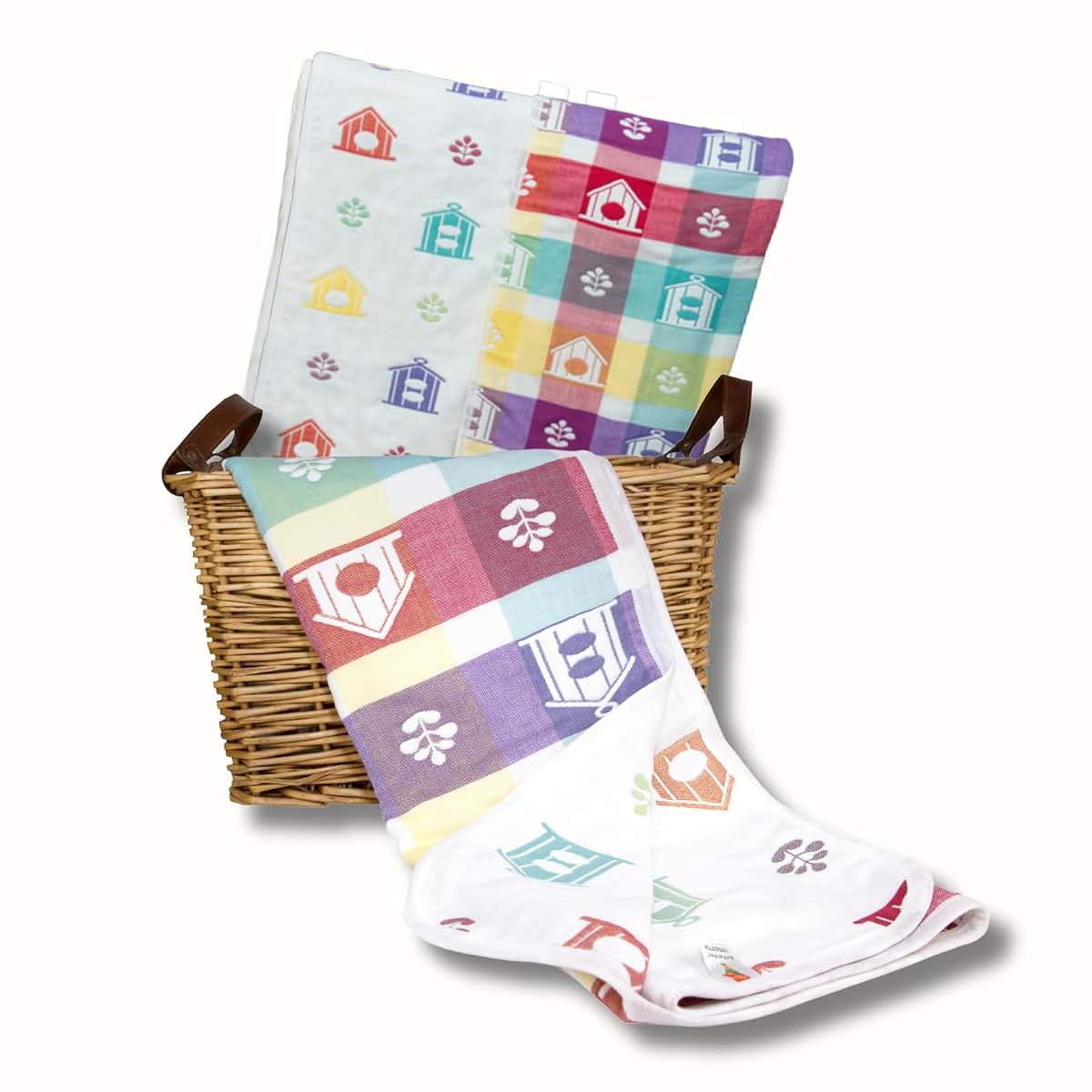 Kawaii Baby Double-Layer Muslin Jacquard Cotton Blanket
