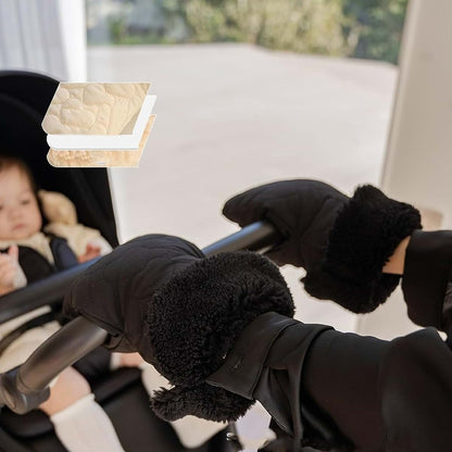 Vdaxvme Windproof Hand Mitts Soft & Insulated Hand Muff Stroller Gloves (photo 3)