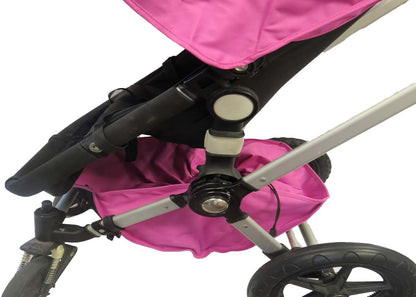 BabyOneStop - Large Under Seat Storage Basket Bag for Bugaboo Strollers (Pink, with Insert)