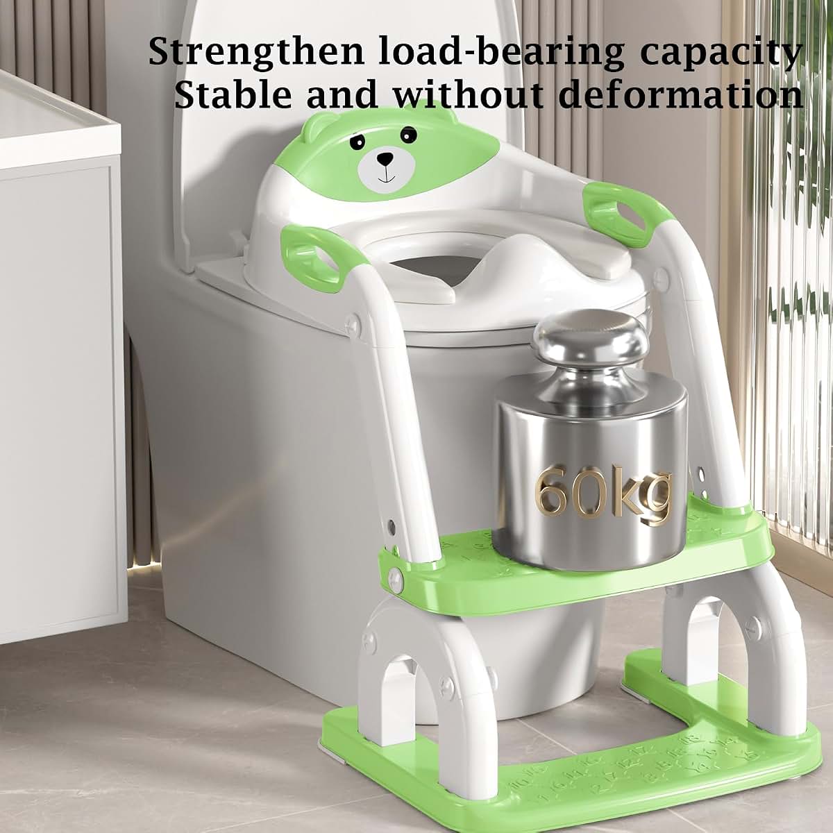 BabyOneStop 2-in-1 Potty Training Seat with Adjustable Ladder and Step Stool