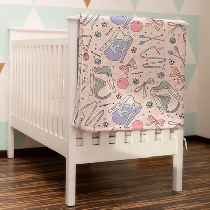 KASTLEE Gymnastics Floral Baby Blanket