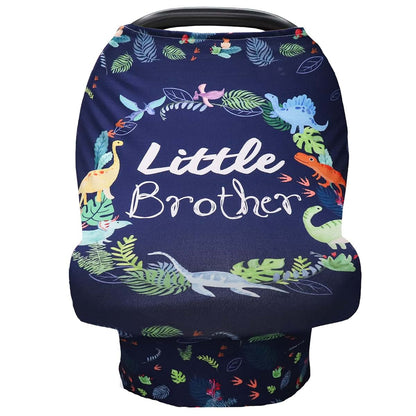 Swesen Baby Car Seat Cover - Dinosaur Print Multiuse Nursing Canopy