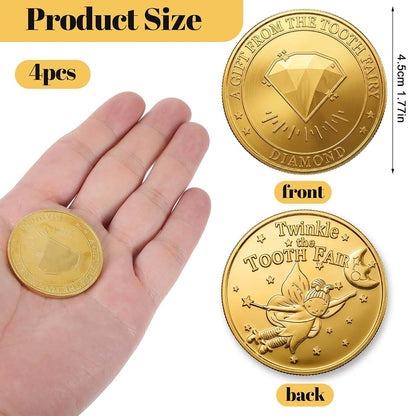Fnanjwq Tooth Fairy Tokens For Lost Teeth Replacement (photo 2)