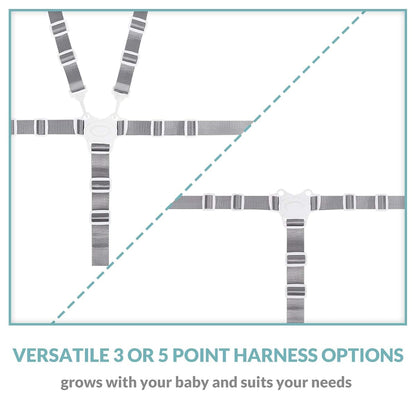 Minne Baby High Chair Straps, Replacement 5-Point Harness for Stroller, Pram, Buggy (photo 2)