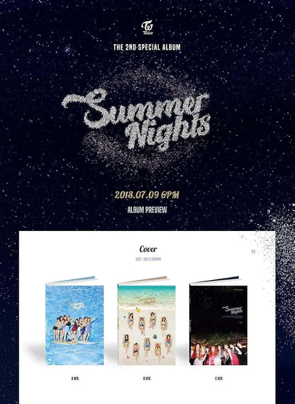 JYP Ent. Twice Summer Nights 2nd Special Album With Extra Photocards