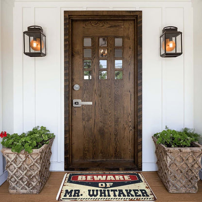 Plows Beware of Mr. Whitaker Doormat With Anti-Slip Backing (photo 4)