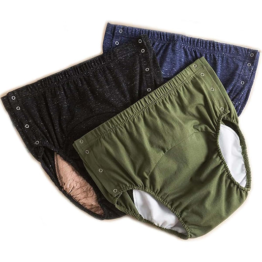 MKKBOB Adult Cloth Diapers,Leakproof Underwear Incontinence Reusable Washable Panties for Men, Women,Adult Cloth Diaper