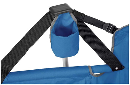 Members Mark Portable Swing Lounger Blue with Drink Holder