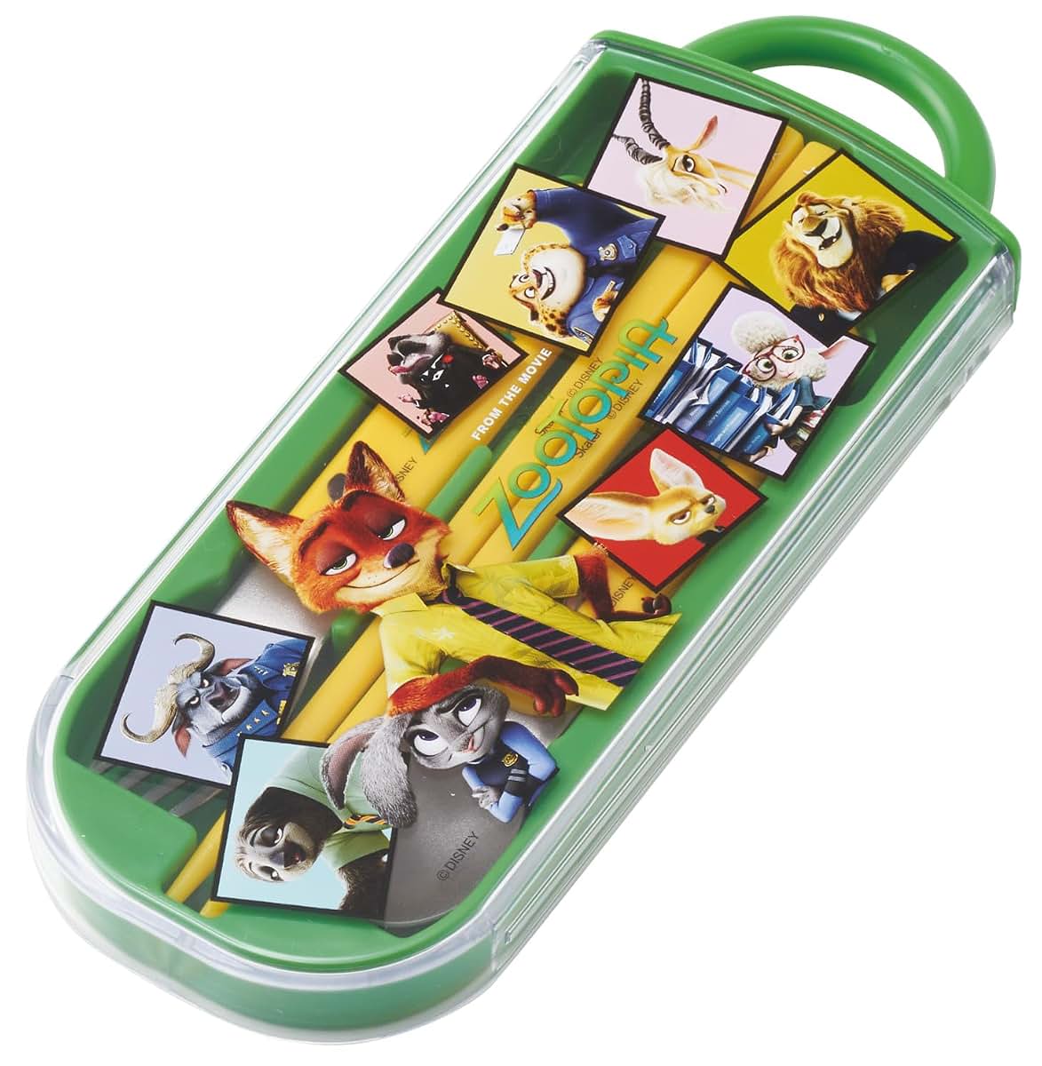 Zootopia Children's Trio Flatware Set with Chopsticks, Spoon, and Fork