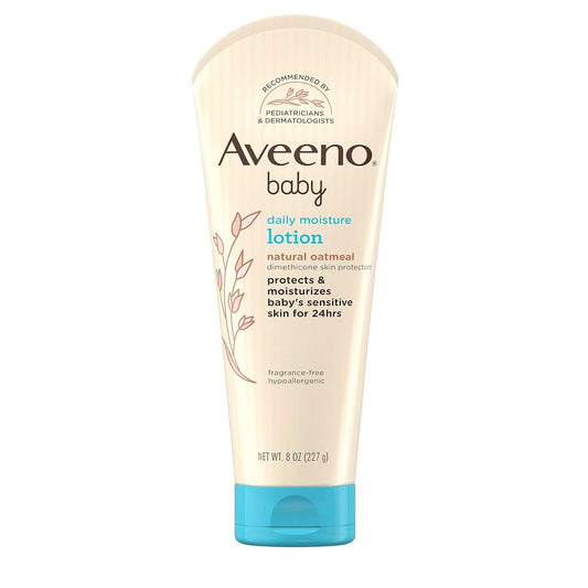 Pharmapacks Baby Daily Moisture Lotion, Fragrance Free 8 oz (Pack of 5)