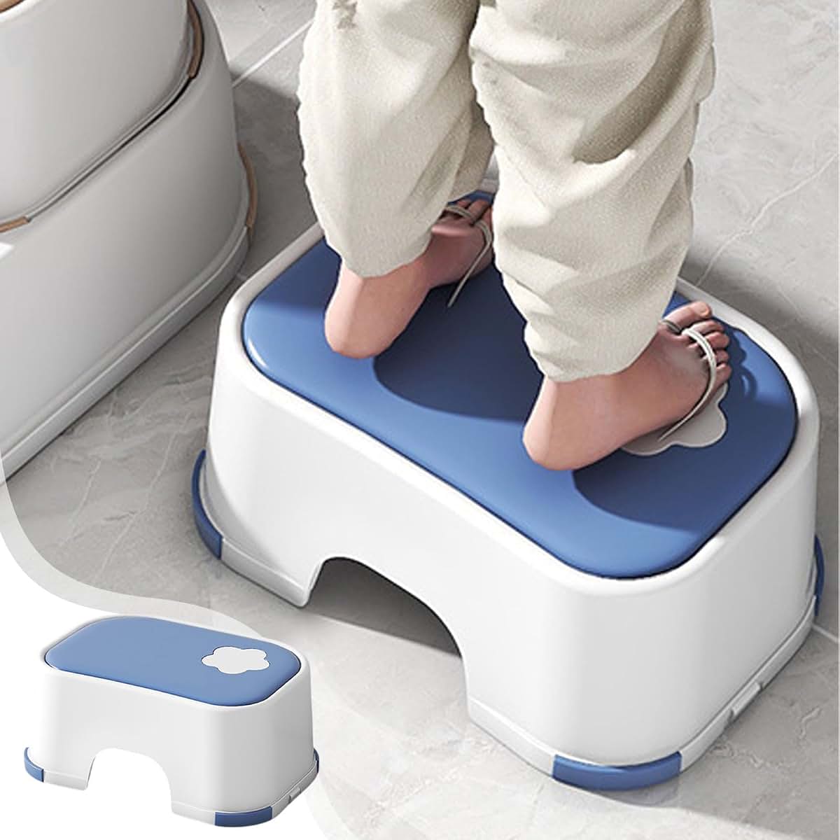 Lovskoo Thickened Plastic Mini Bath Step Stool for Home Portable Sitting Stool (photo 3)