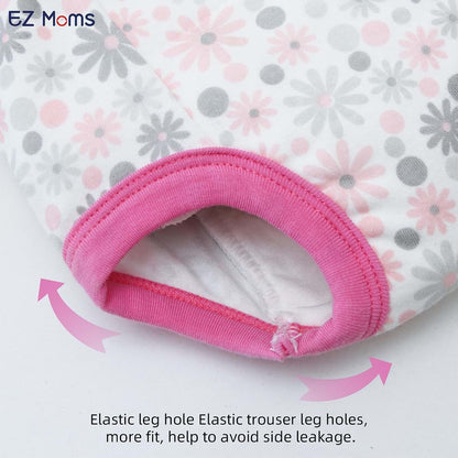 EZ Moms 4 Packs Toddler Potty Training Underwear Girls 4T